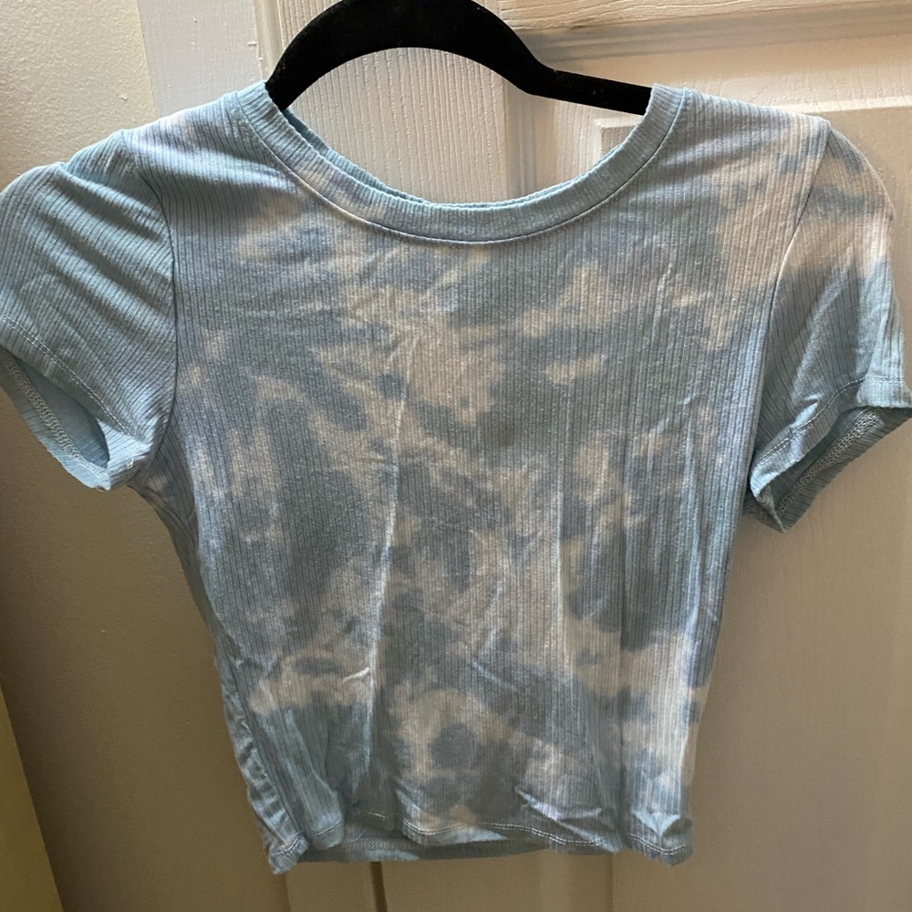 Cropped tee tie dye